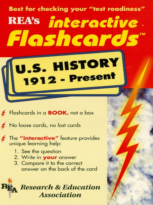 Title details for United States History 1912-Present Interactive Flashcards Book by The Editors of REA - Available